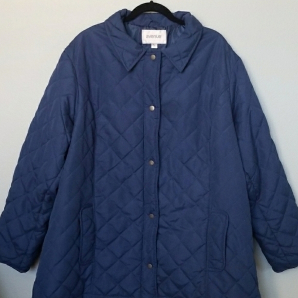 Avenue blue soft filled quilted jacket 30/32 - Picture 8 of 8